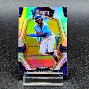 2023 Junior Caminero RC Select Prizms Silver Premier Level Tampa Bay Rays